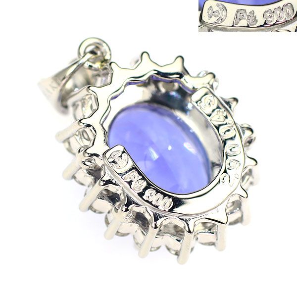 タサキ 田崎真珠 K18WG タンザナイト ダイヤ シェル ペンダントトップ TASAKI タンザナイト 1.95ct ネックレス 45cm K18 WG ホワイト