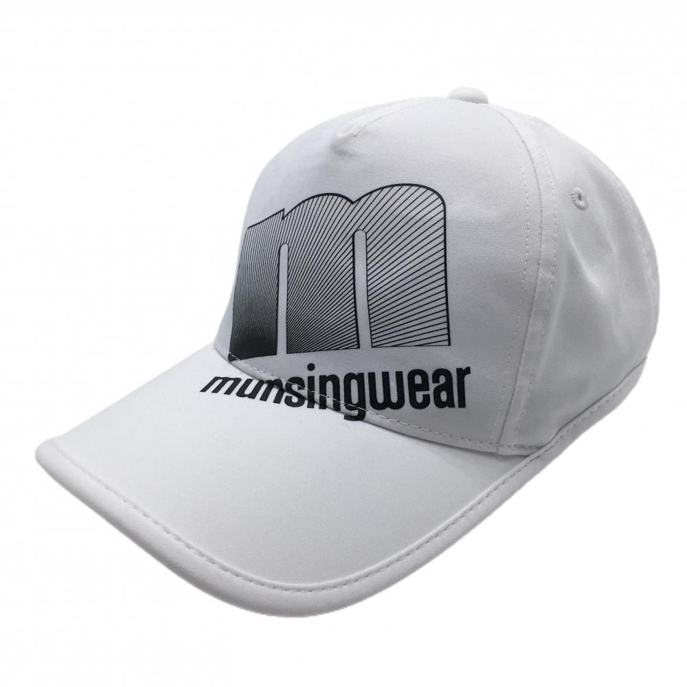 Munsingwear キャップ メッシュ ホワイト ブラック マンシングウェアキャップ マンシング 帽子 マンシングウェア