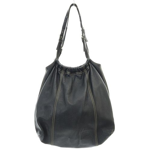 ミュウミュウ miumiu レザー トートバッグ ハンドバッグ 黒 ブラック