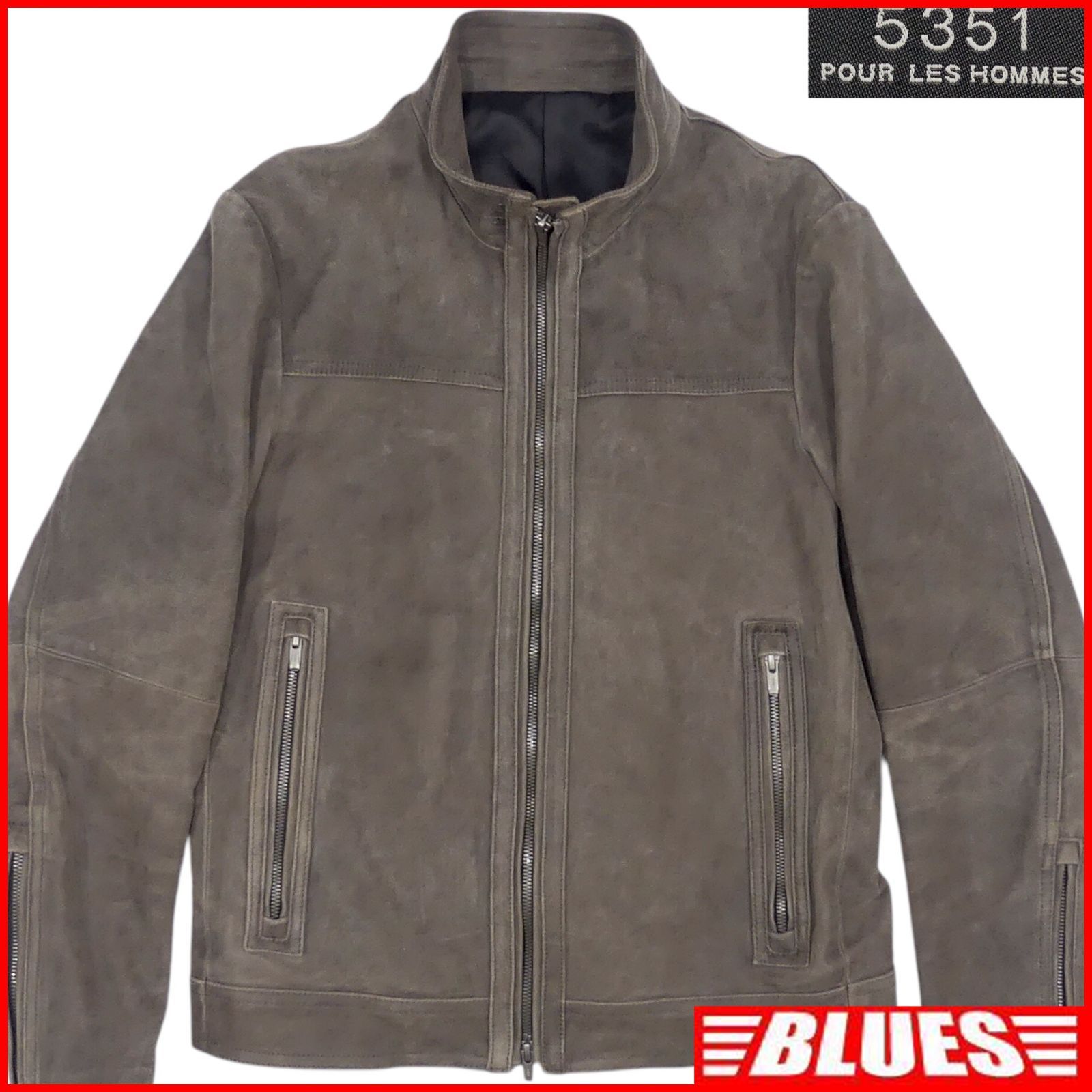 5351 POUR LES HOMMES キャメル レザーライダースジャケット 5351 POUR LES HOMMES キャメル レザーライダースジャケット