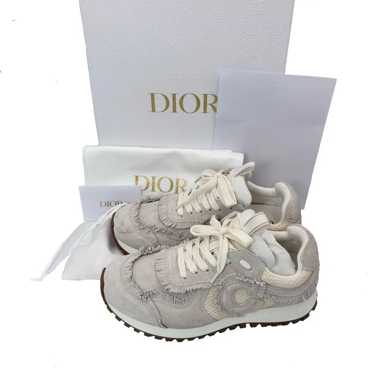 DIOR(ディオール) セディオール スニーカーズ エクリュ スエード