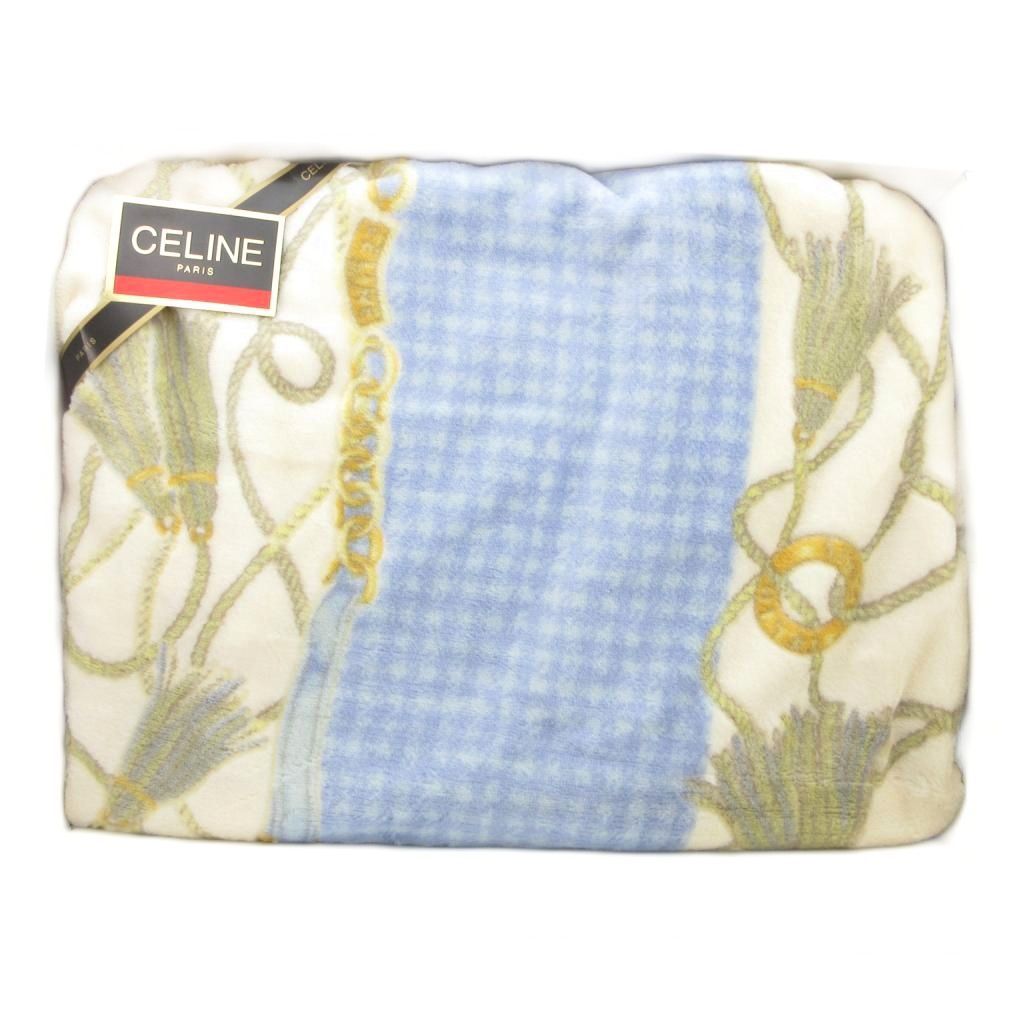 CELINE】ベージュ タオルケット セリーヌ CELINE インテリア