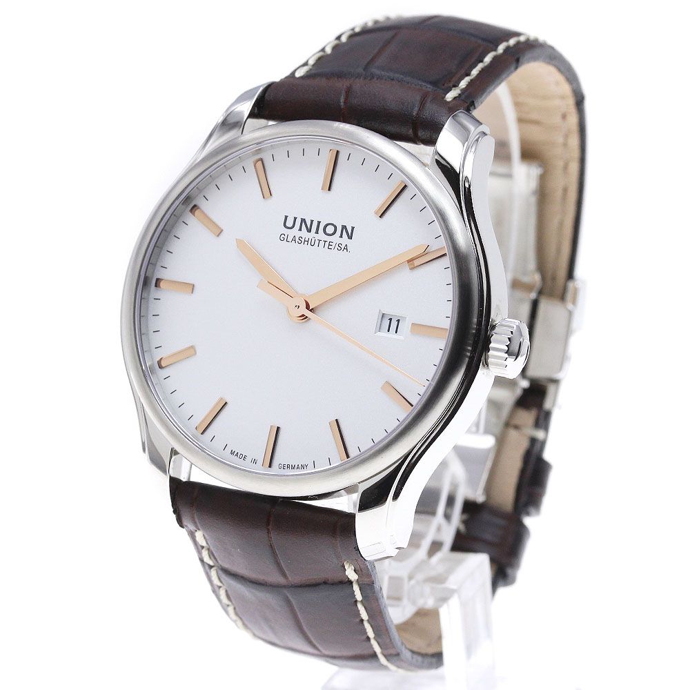 人気のファッションブランド！ ユニオングラスヒュッテ UNION GLASHUTTE D001.407A 自動巻き 3針＋カレンダー