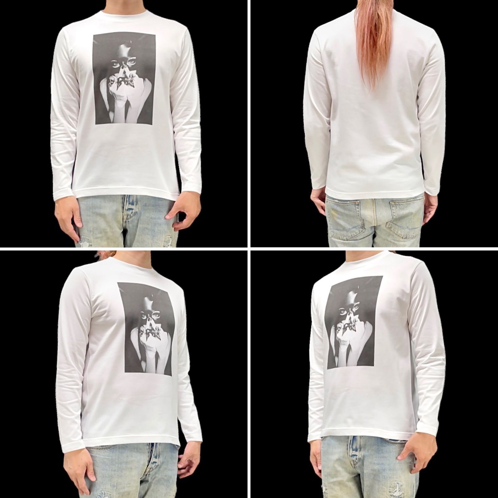 オリジナル ロンT 長袖 Tシャツ ボンテージ ゴシック バニー バット 