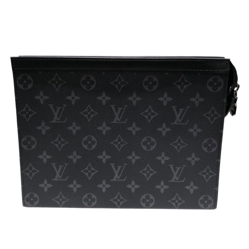 ルイ ヴィトン LOUIS VUITTON ポシェットヴォワヤージュMM M61692 ブラック PVC メンズ セカンドバッグ