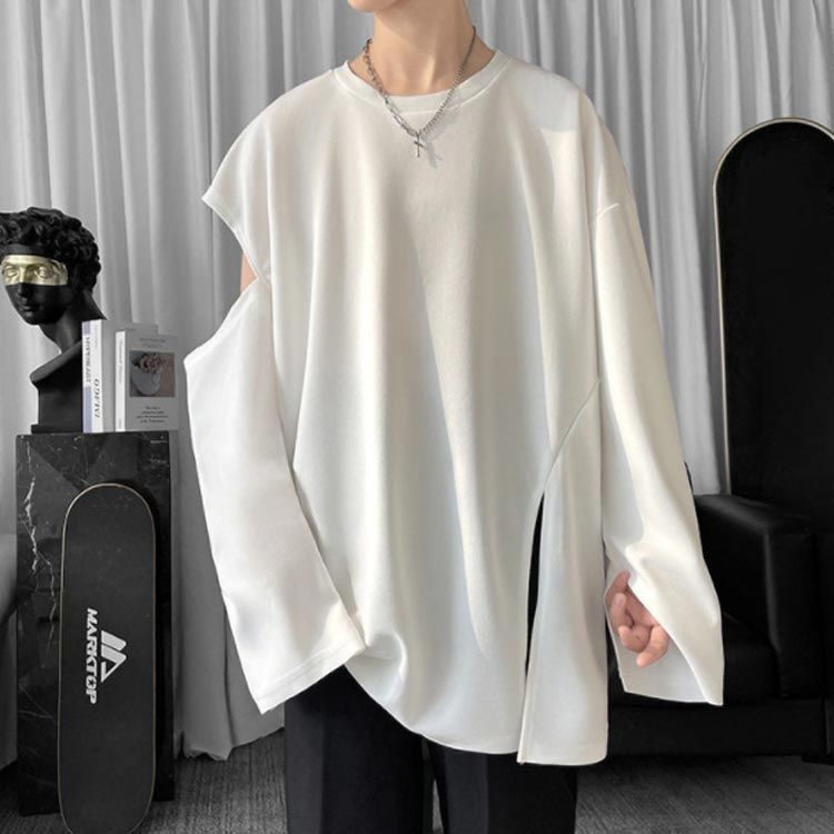 トレーナー 肩出し トップス 肩開き プルオーバー メンズ 春 秋