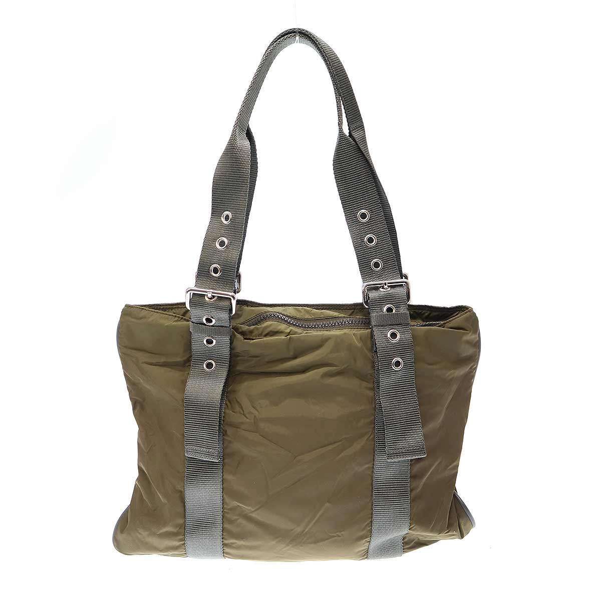 PRADA SPORT プラダスポーツ ナイロントートバッグ カーキ - メルカリ