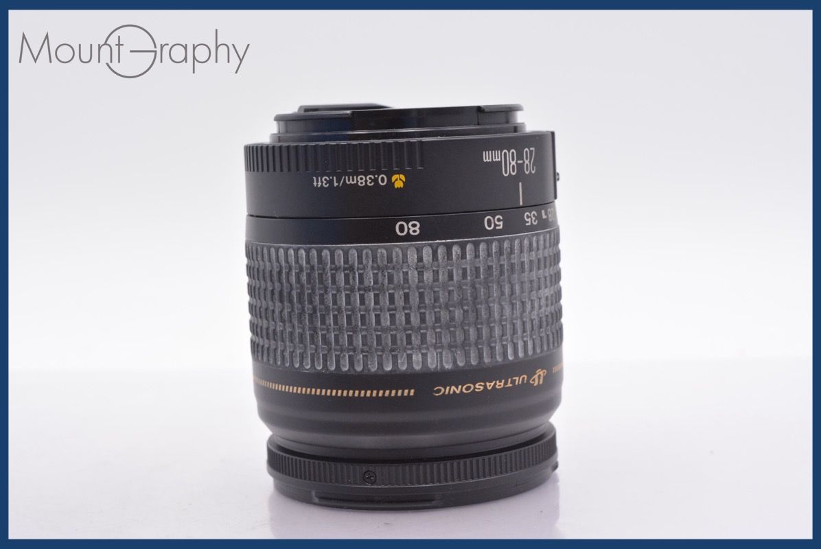 【魅力的な】 上 キヤノン Canon EF 28-80mm F3.5-5.6 IV USM 前後キャップ-レンズフィルター付 完動 同梱可 am358