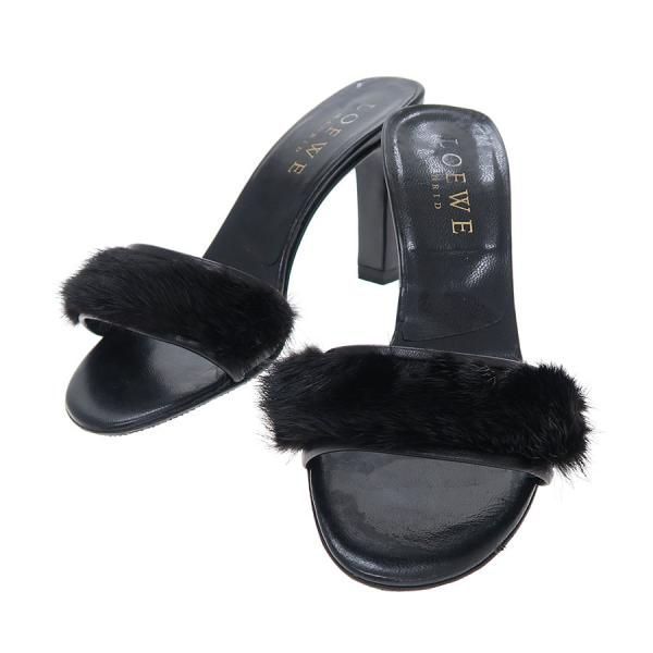 ロエベ　LOEWE レディース　黒 トングサンダル　サイズ35 LOEWE ロエベ トングサンダル FOAM SLIDE フォームスライド