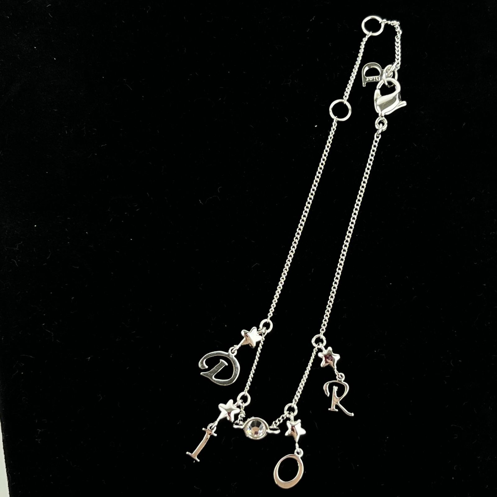 Christian Dior クリスチャンディオール アクセサリー ブレスレット バングル ディオールロゴ 星形 シルバー ヴィンテージ レディース HIBUOCHI VINTAGE