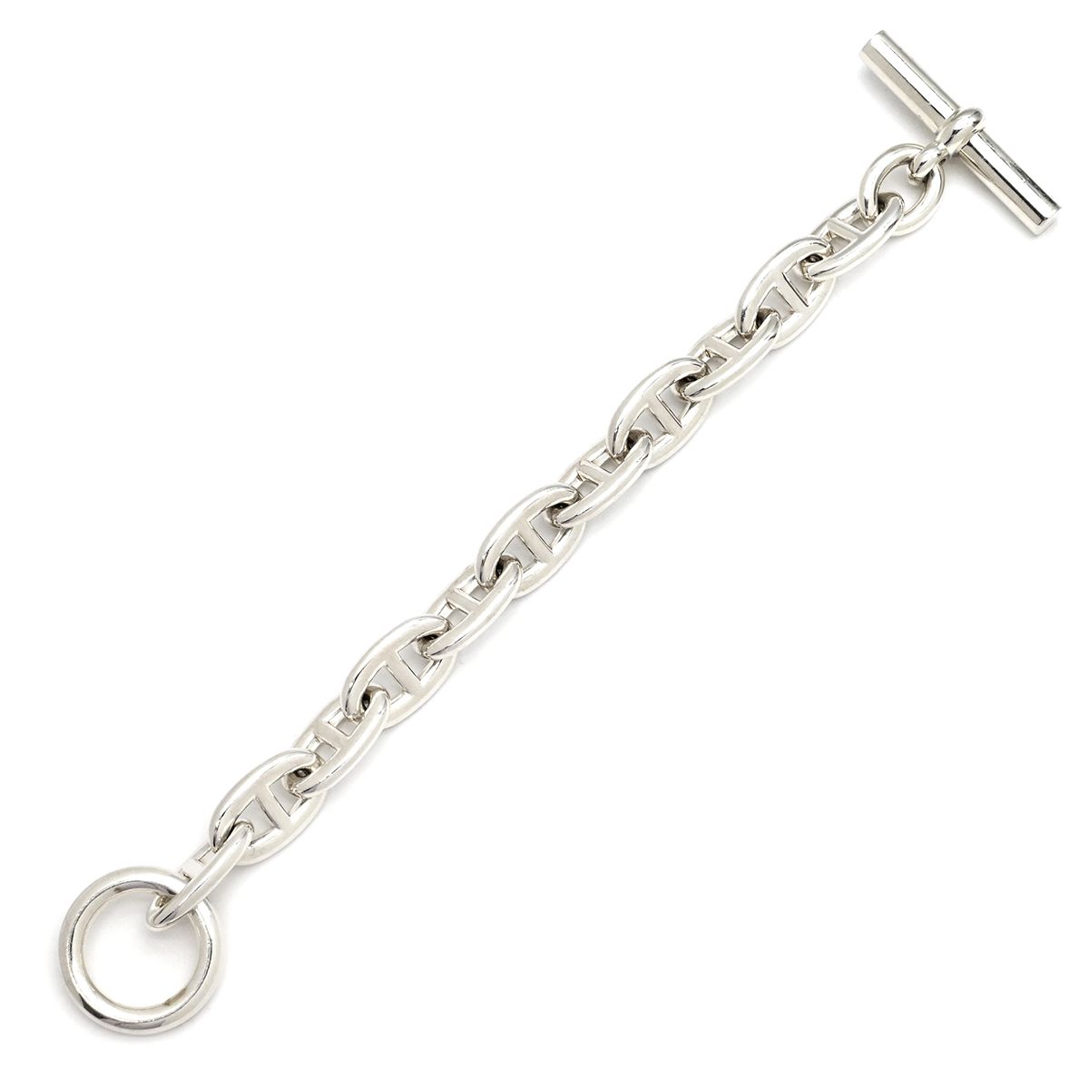 エルメス HERMES ブレスレット シェーヌダンクル TGM シルバー925 シルバー 11コマ スターリングシルバー SV925 箱