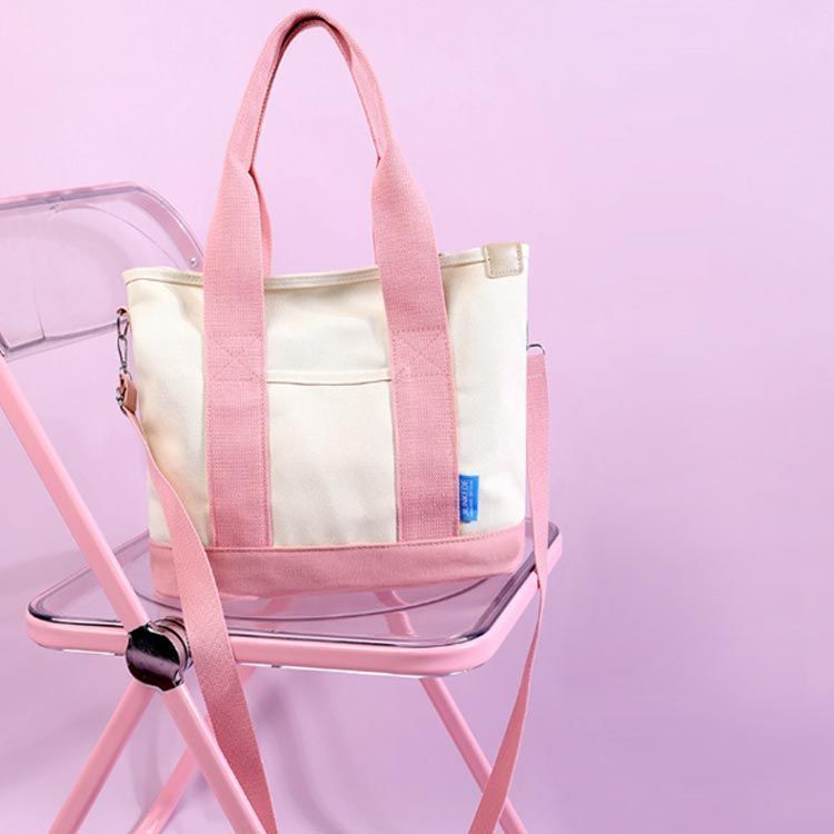 新品未使用！！ピンクキャンバスバッグ 楽天市場】トートバッグ 無地 LIFEMAX ライフマックス