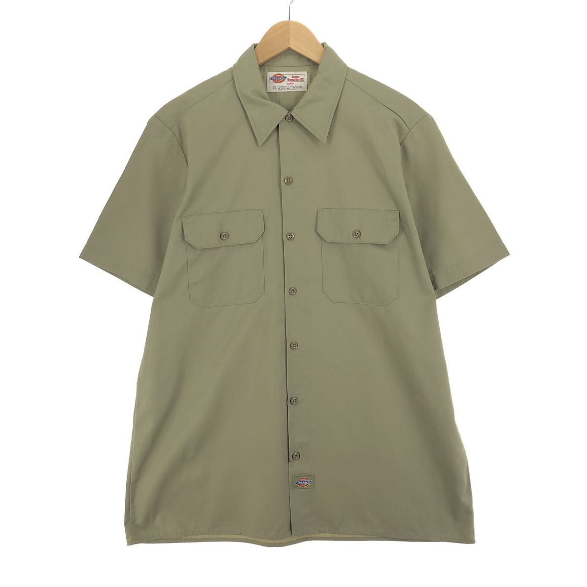 古着 ディッキーズ Dickies 半袖 ワークシャツ メンズL/eaa461028