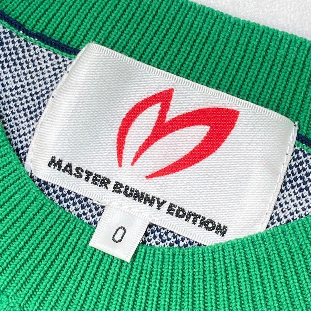 サイズ：0 MASTER BUNNY EDITION マスターバニーエディション  ニットベスト チェック柄 グリーン系 [240101500293] ゴルフウェア レディース ストスト サイズ：0 MASTER BUNNY EDITION マスターバニーエディション