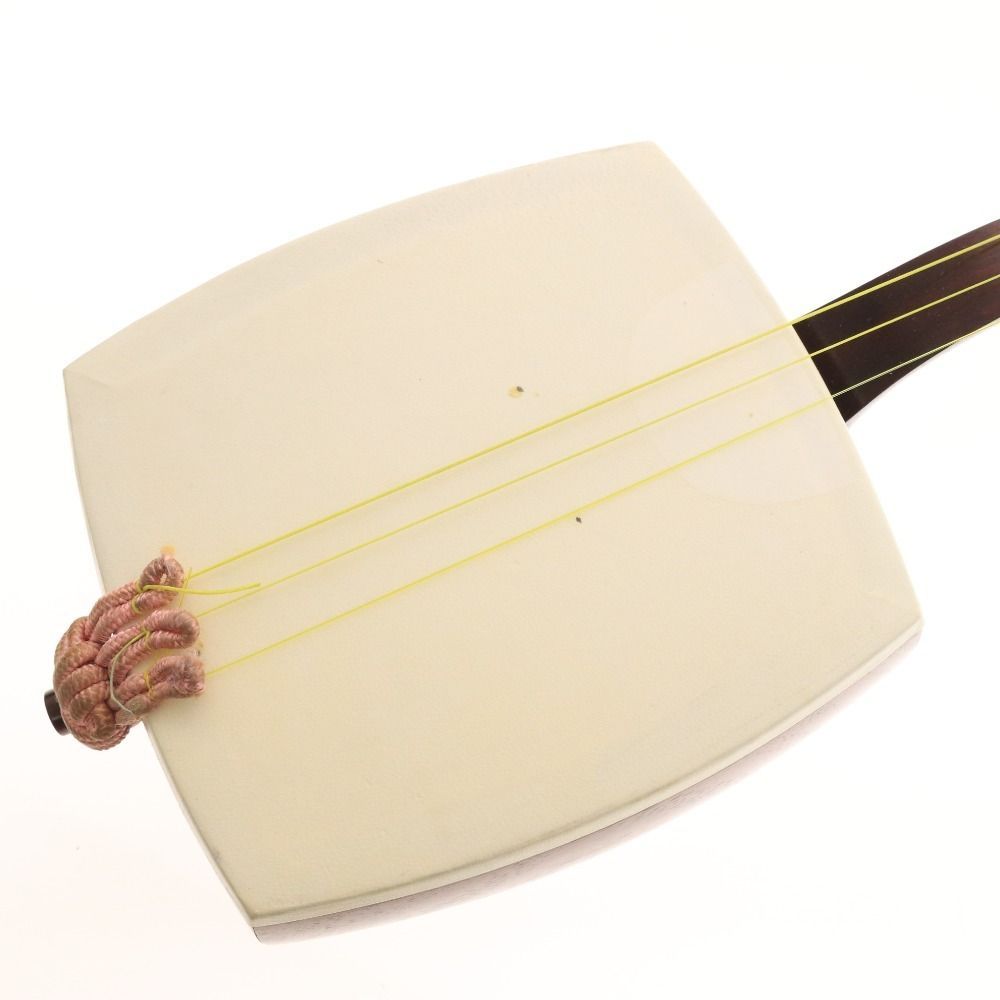 三味線セット （ケース付き） 三味線 セット 紫色 布製 付属品