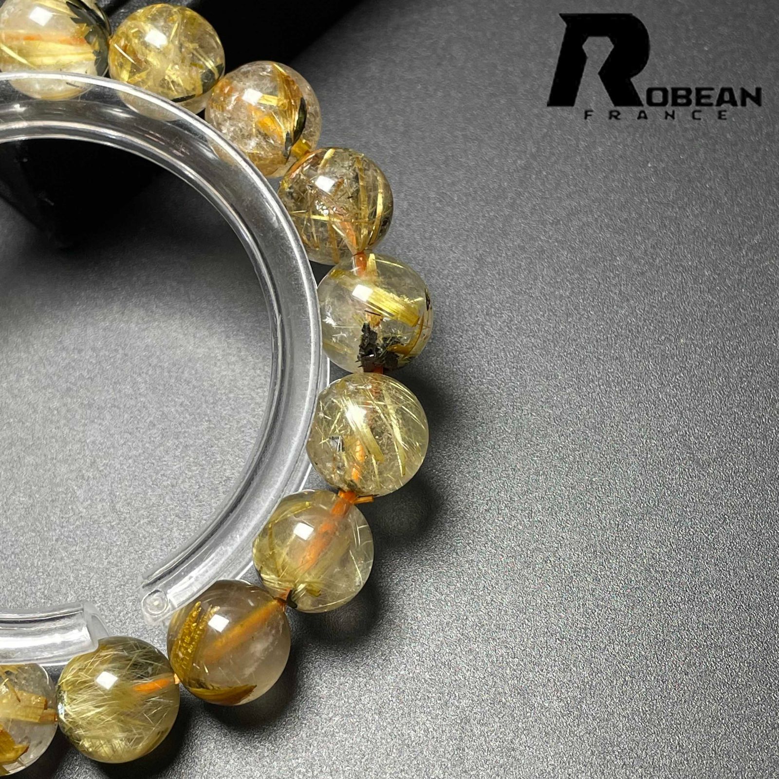 綺麗 EU製 定価10万円☆ROBEAN・太陽花タイチンルチル☆黄金針