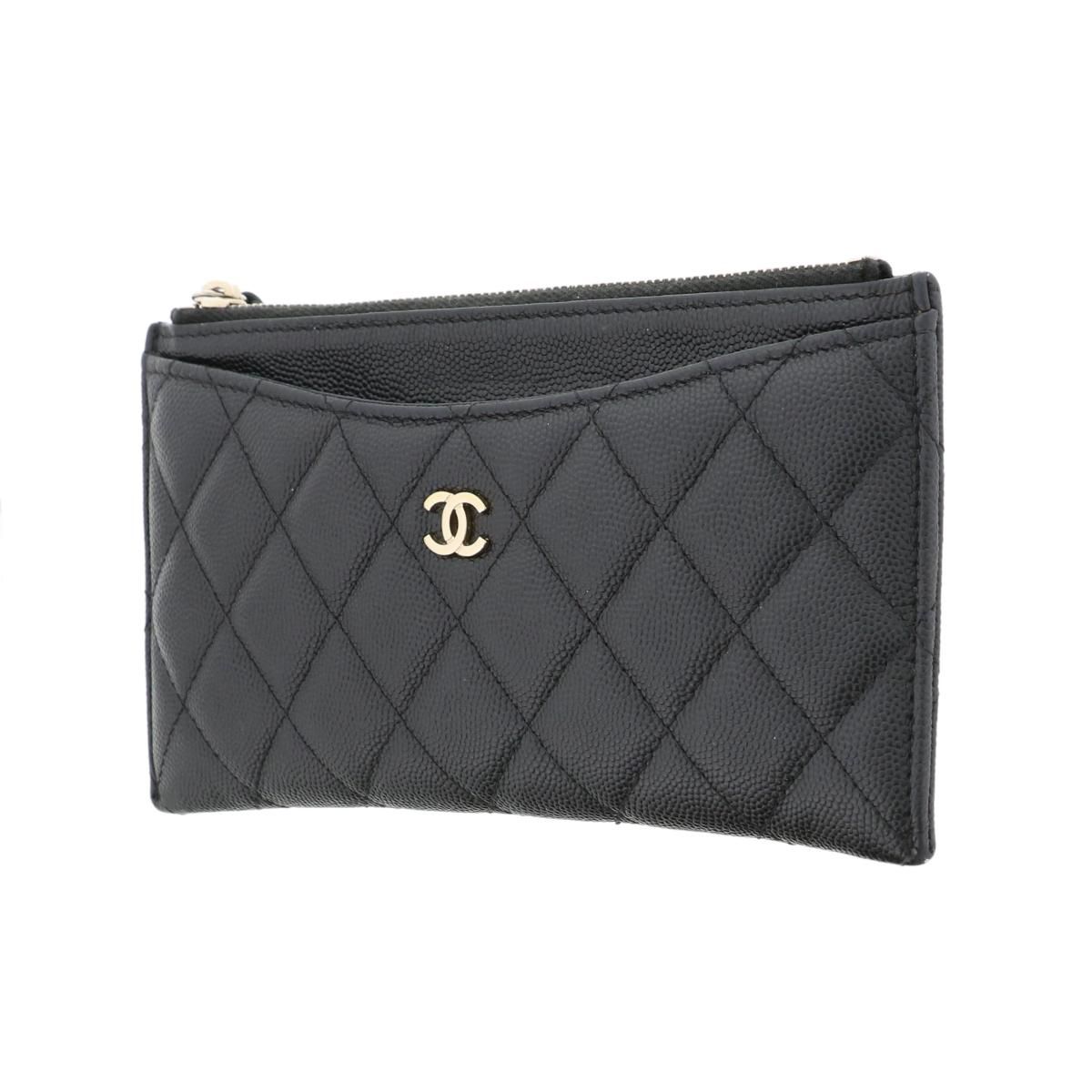 中古】 CHANEL （シャネル） ﾏﾄﾗｯｾ ｷｬﾋﾞｱｽｷﾝ ｽﾘﾑｳｫﾚｯﾄ 財布 長財布 
