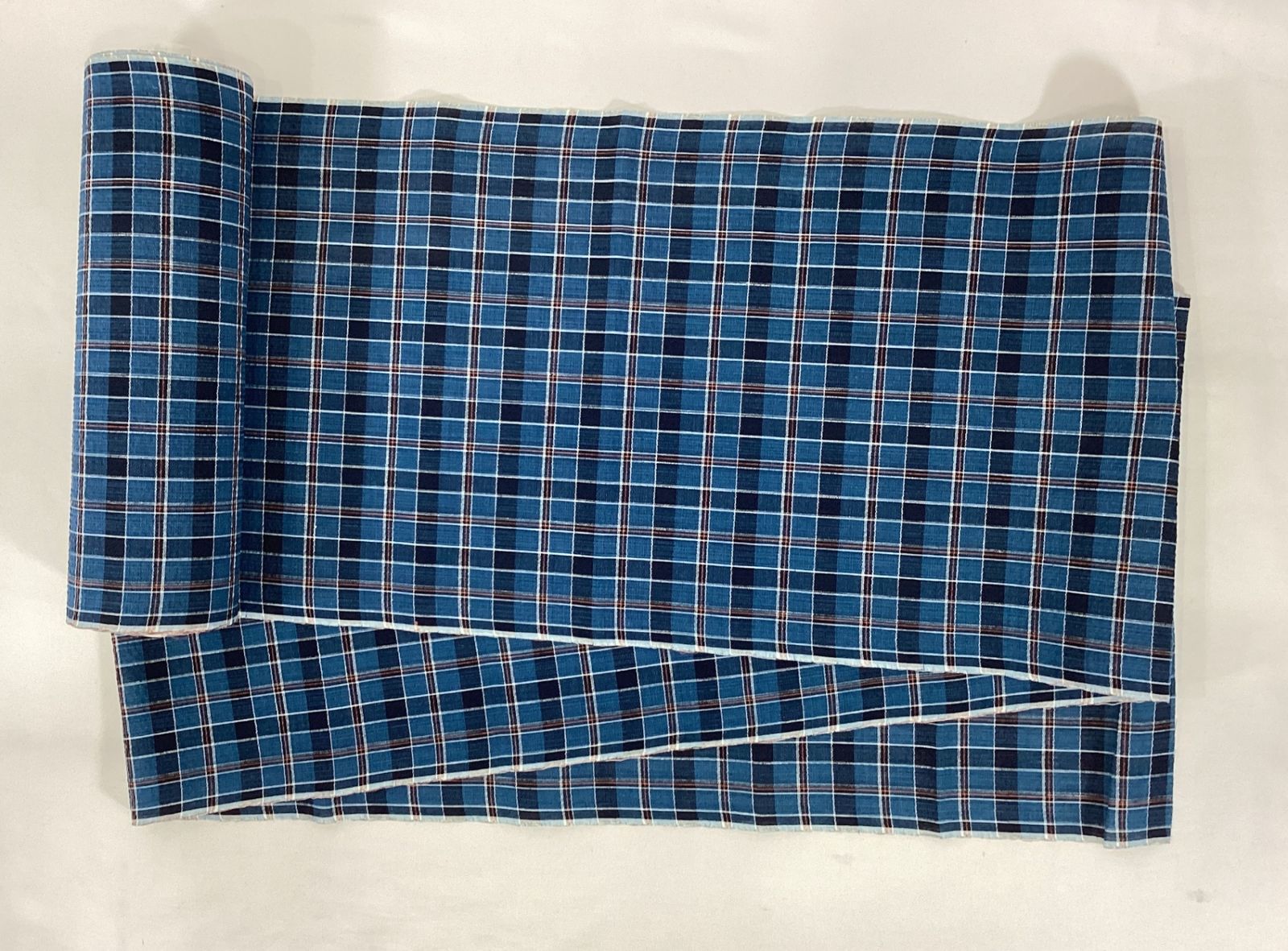 【未使用保管品】　正藍染 阿波しじら 『無形文化財』『正藍』　国府工業合資会社 未使用保管品】 正藍染 阿波しじら 『無形文化財』『正藍』 国府