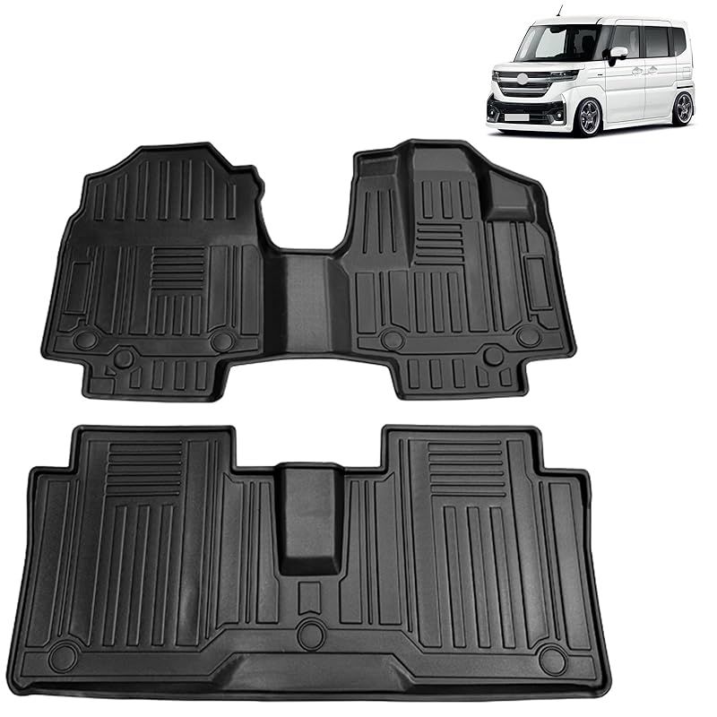 スズキ との互換性あり スペーシア スペーシアカスタム MK54S MK94S フロアマット 3Dカーマット 車 フロアマット 立体カーマット TPE材質 耐汚れ 耐摩擦 抗菌効果 防水 滑り防止 保護パーツ カー用品 2PCS