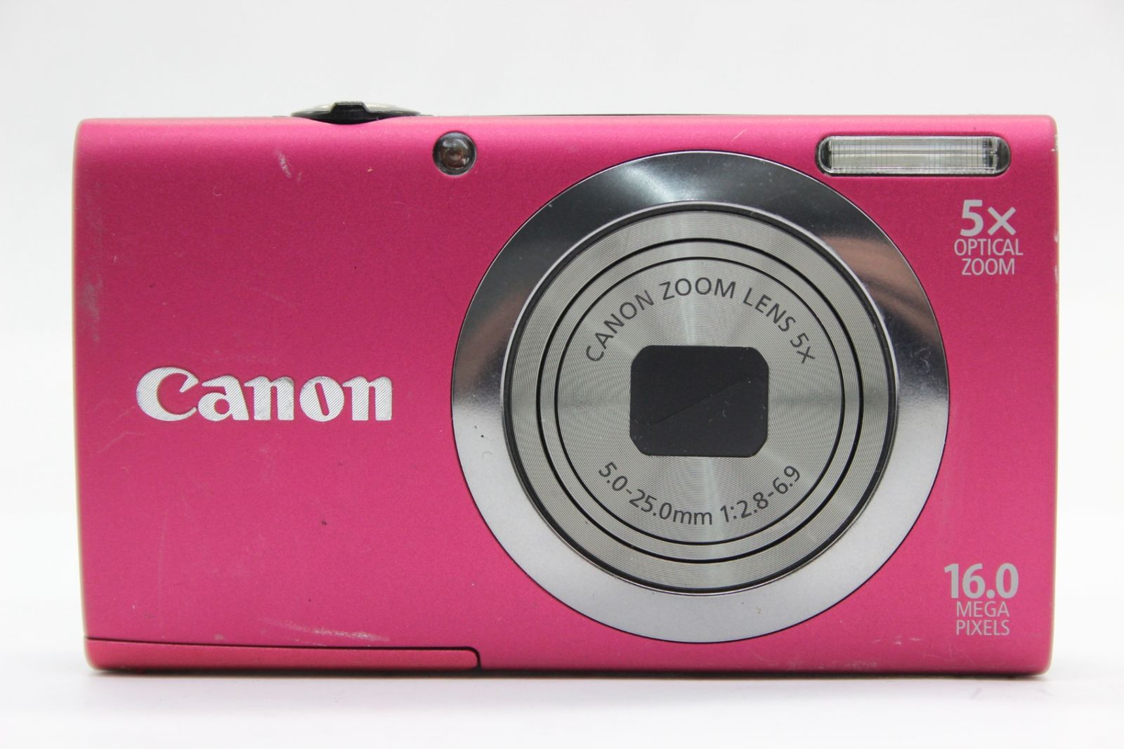 返品保証】 キャノン Canon PowerShot A2300 ピンク 5x バッテリー付き 