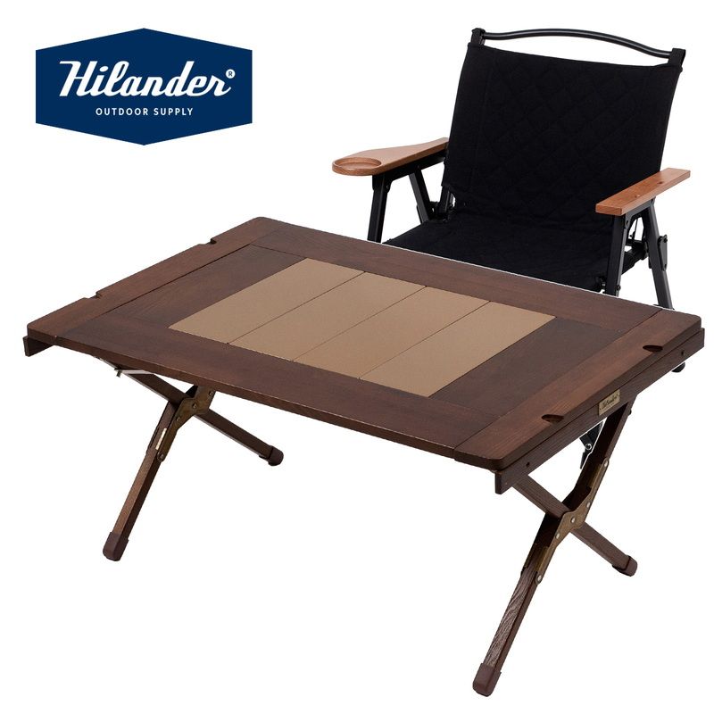 Hilander ハイランダー シェフテーブルライト シェフチェア な2点セット テーブル DB|GOLD チェア ブラック