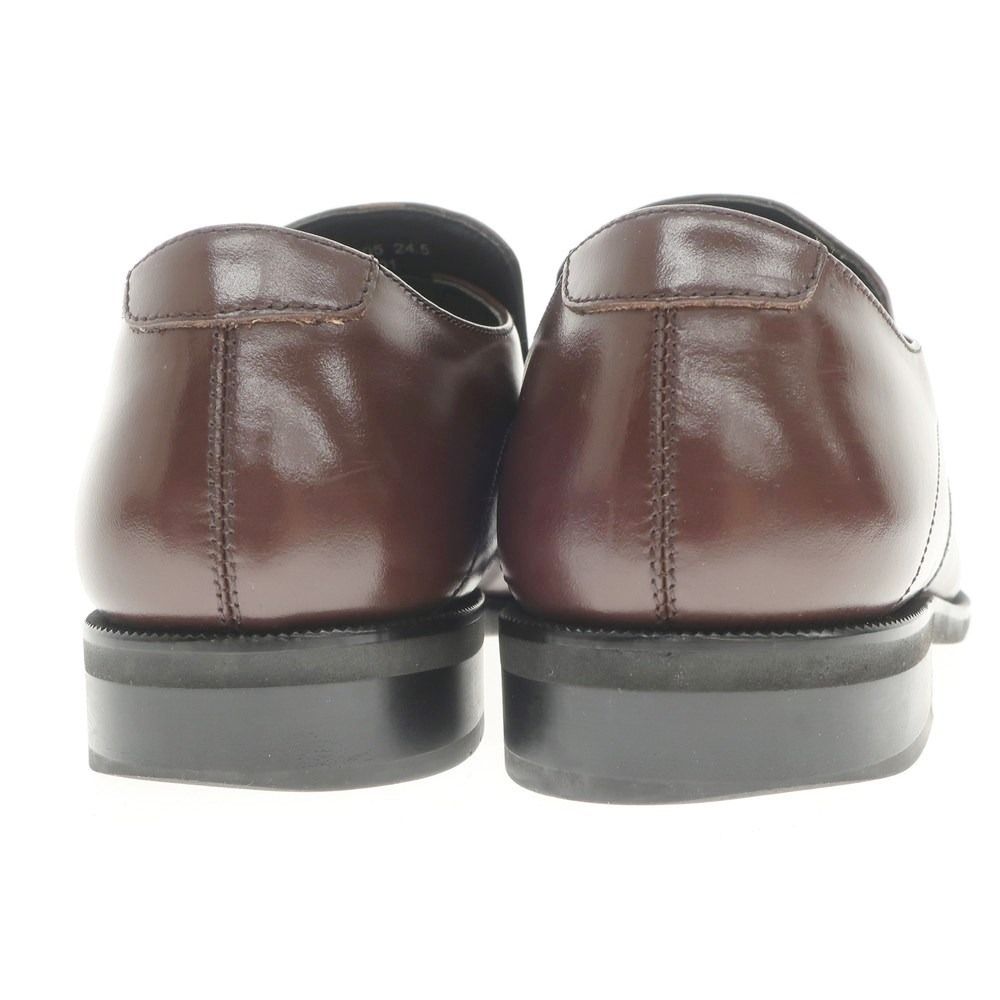 【中古】マドラス MADRAS スワールモカシン ロングノーズ ローファー ブラウン【サイズ24.5EEE】【メンズ】-4