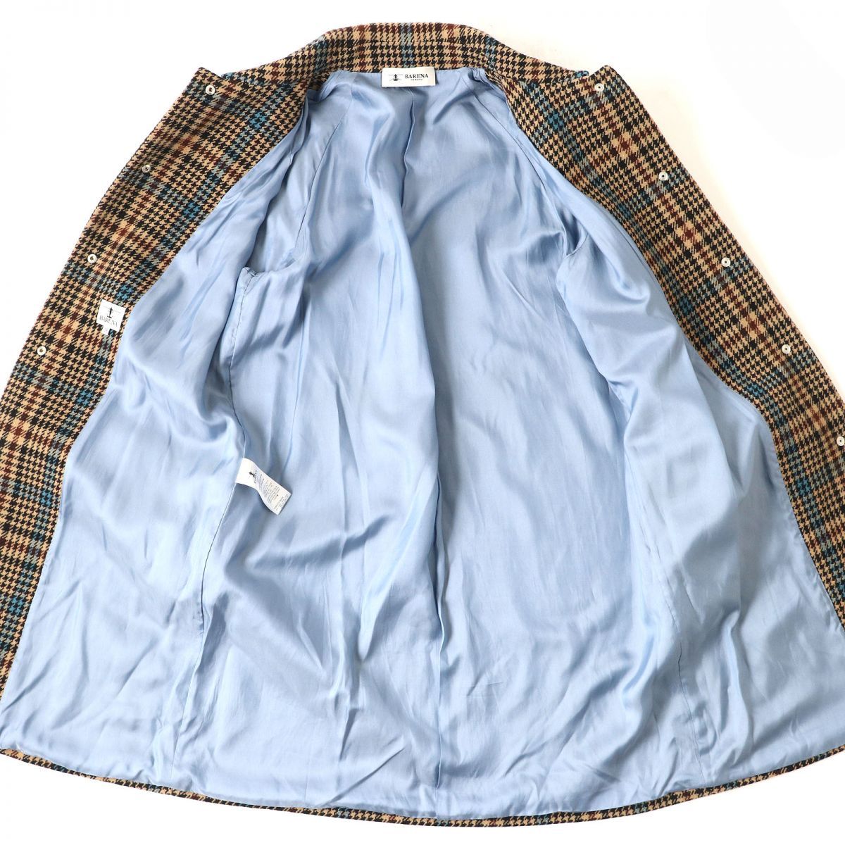 極美品△正規品 BARENA バレナ レディース グレンチェック柄 千鳥格子  