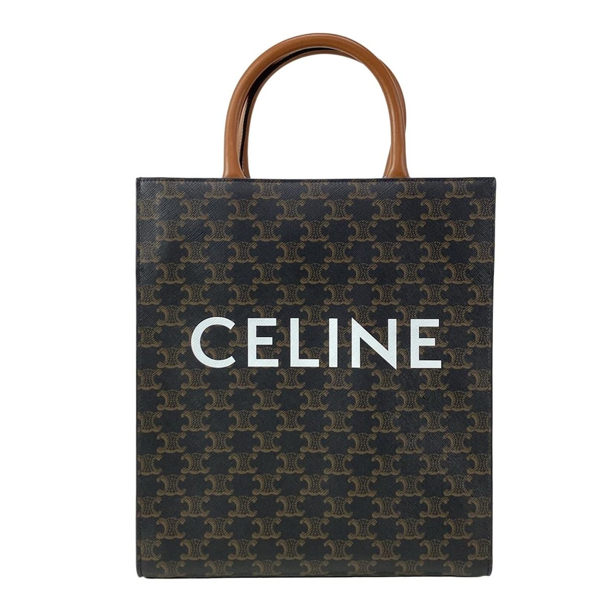 CELINE セリーヌ トートバッグ スモール バーティカル カバ タン
