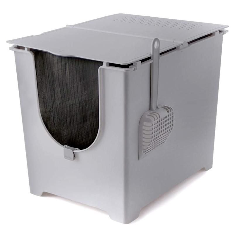 Modkat モデコ modko 猫用トイレ本体 フリップリターボックス グレー