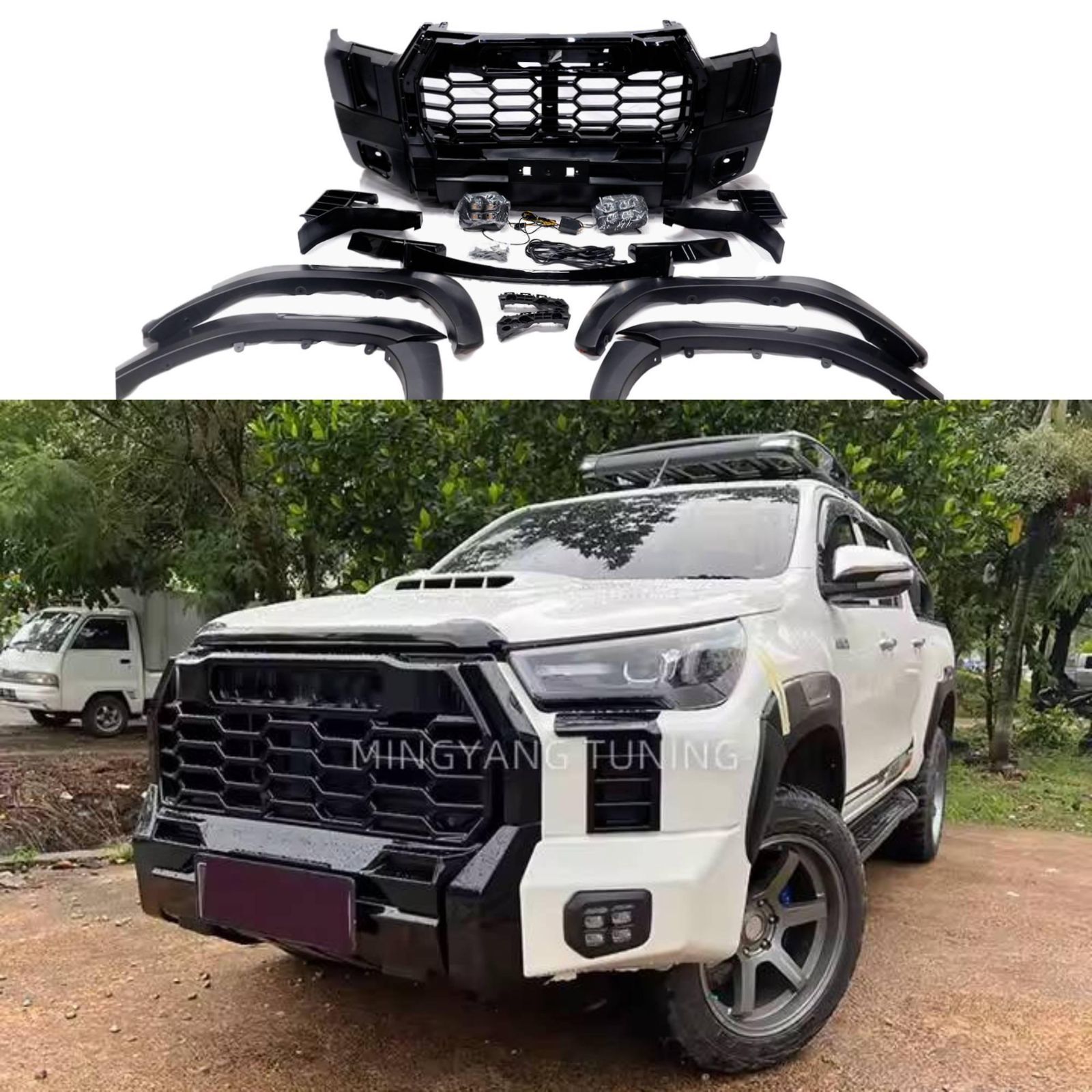 タンドラ ルック HILUX→TUNDRA ハイラックス GUN125 後期 フェイス