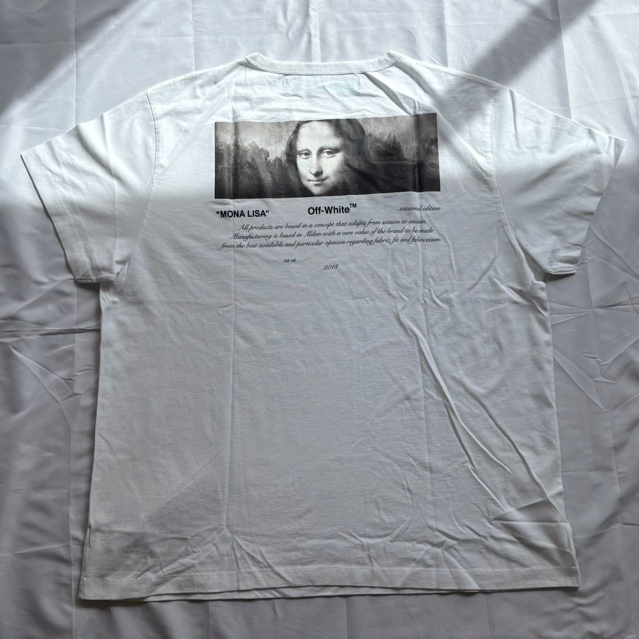 Off-White 04 MONALISA Tee XLサイズ オフホワイト モナリザ Tシャツ 