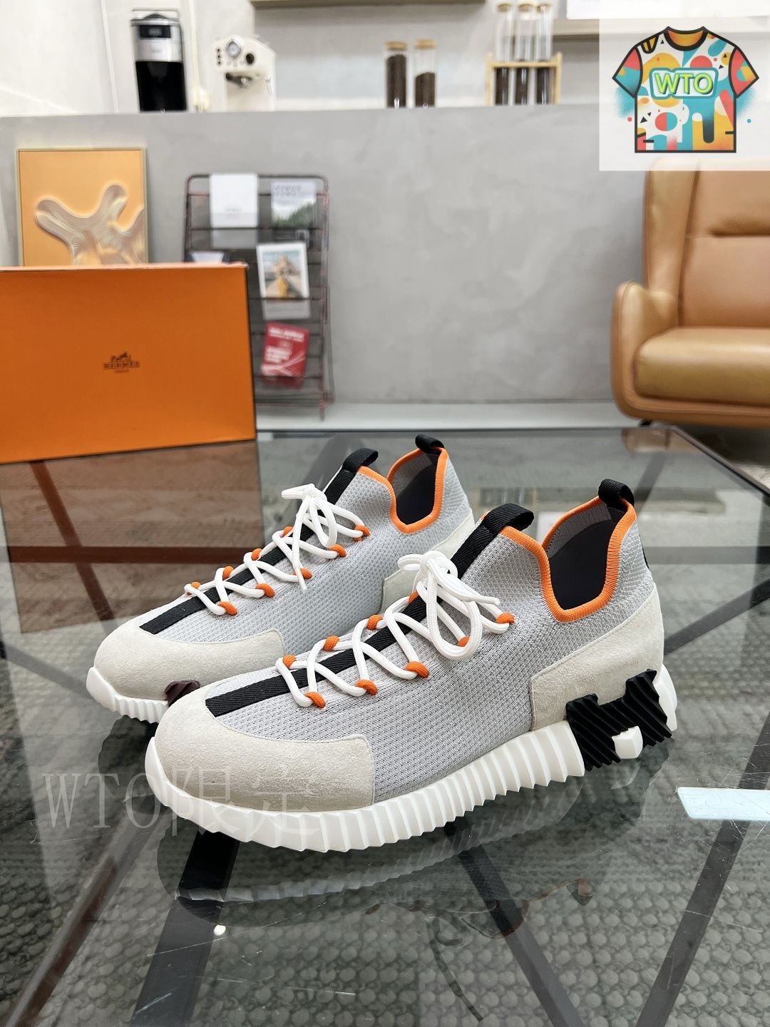 HERMES エルメス Bouncing スニーカー04-KZ09 - メルカリ