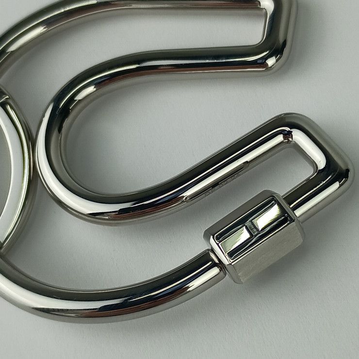 エルメス シュバル キーリング キーリング チャーム シルバー メタル