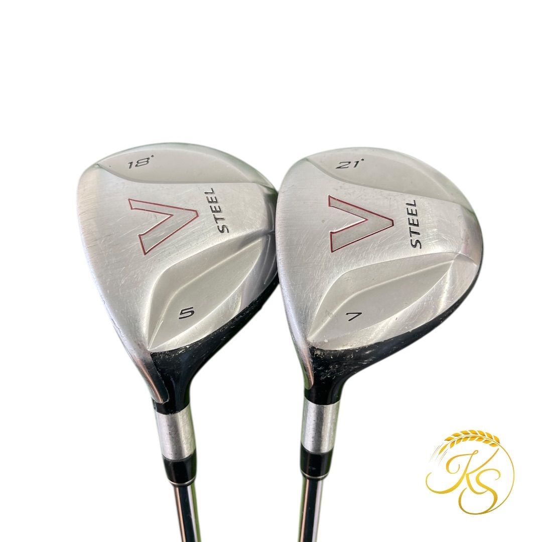 テーラーメイド V-STEEL　フェアウェイウッド 　2本セット テーラーメイド レフティ フェアウェイウッド 2本 左 TaylorMade V