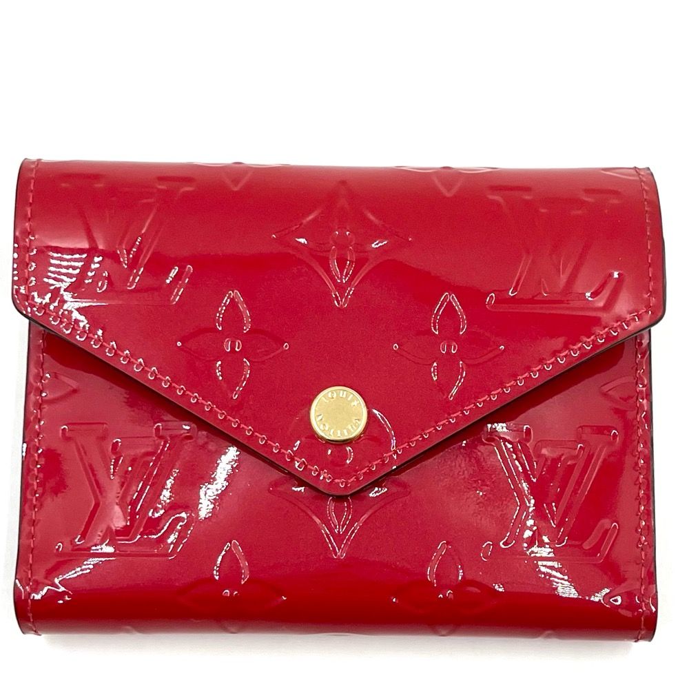 Louis Vuitton 三つ折り財布 モノグラム　赤 ルイヴィトン LOUIS VUITTON ポルトフォイユ ゾエ モノグラム LV