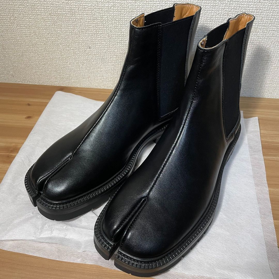 メンズ 足袋 ブーツ サイドゴア サイズ４２ ２７ｃｍくらい 黒