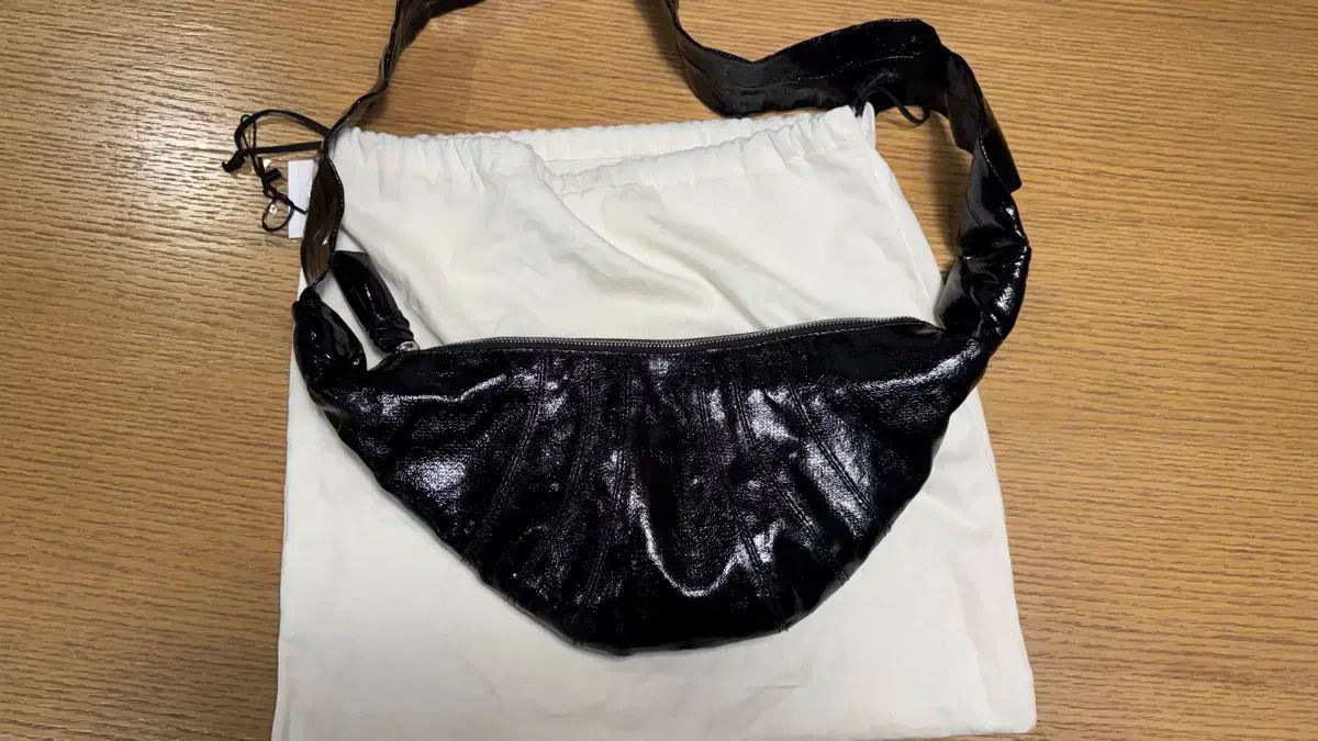 ルメール クルー Tシャツ コーテッドコットン スモール ブラック