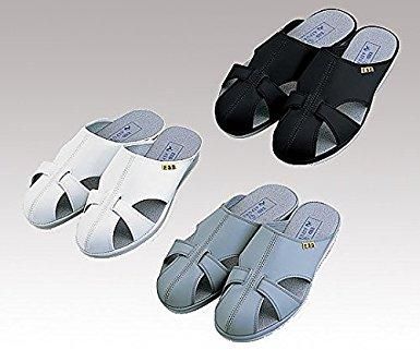 【新品・2営業日で発送】アズワン アズピュアベルタスリッパ（ブラック　S）