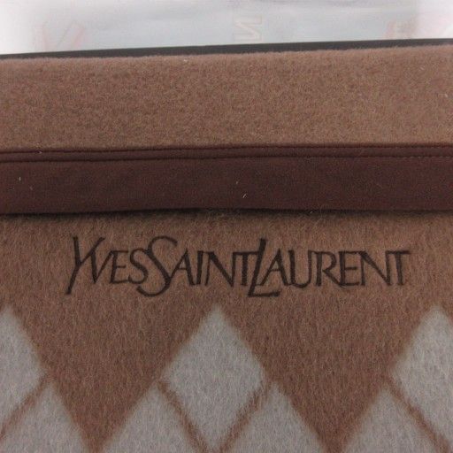 イヴ・サンローラン️カシミア入りウール毛布 イヴサンローラン