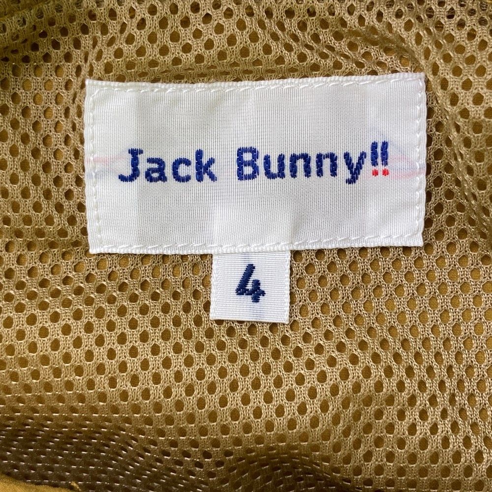サイズ：4 JACK BUNNY ジャックバニー  ナイロンジャケット  カーキ系 [240101461470] ゴルフウェア メンズ ストスト サイズ：4 JACK BUNNY ジャックバニー ナイロンジャケット