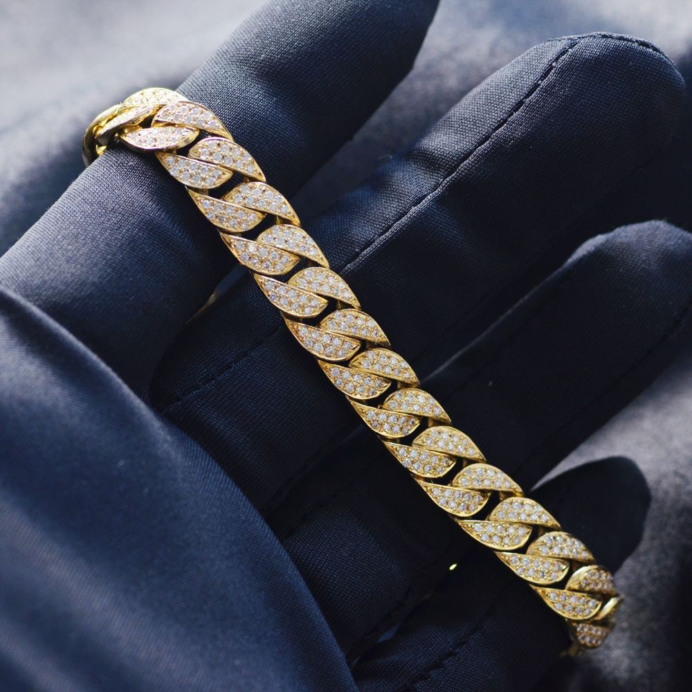 メンズブレスレット 喜平 ブレスレット 24金 ダイヤモンド 2.8カラット K24 24K 純金 20cm