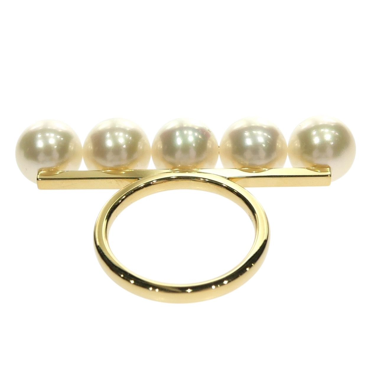 未使用品】TASAKI タサキ バランスシグネチャーリング R-4398-18KYG  