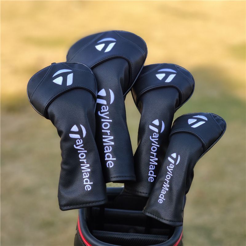 TaylorMade テーラーメイド ゴルフクラブカバーゴルフ ヘッド カバー 4点セット 黒 2