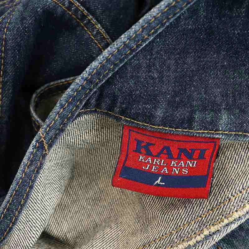 カールカナイ Karl Kani デニム オーバーオール L 紺 ネイビー