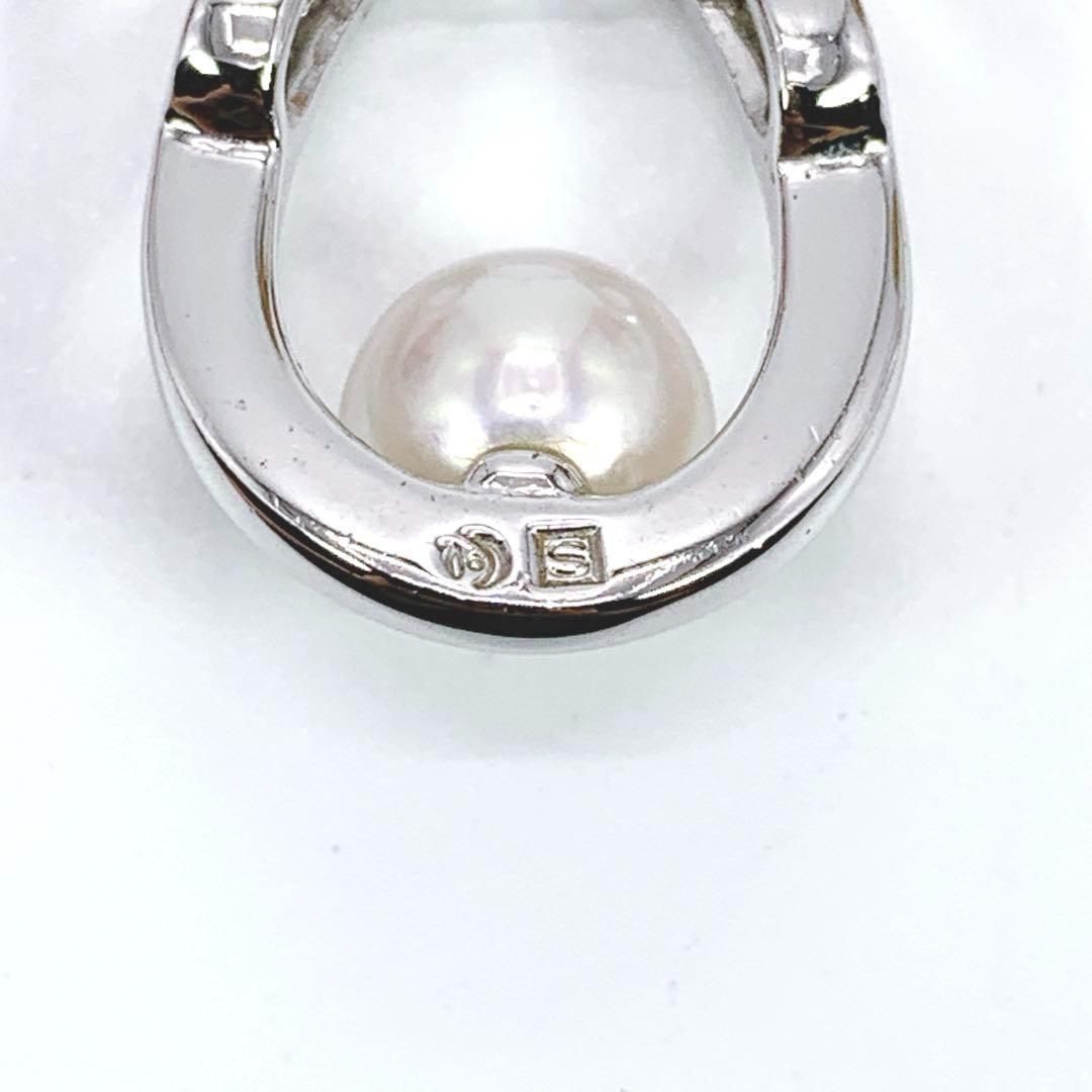 箱付き TASAKI タサキ シルバー ネックレス 本真珠 パール 7.3mm