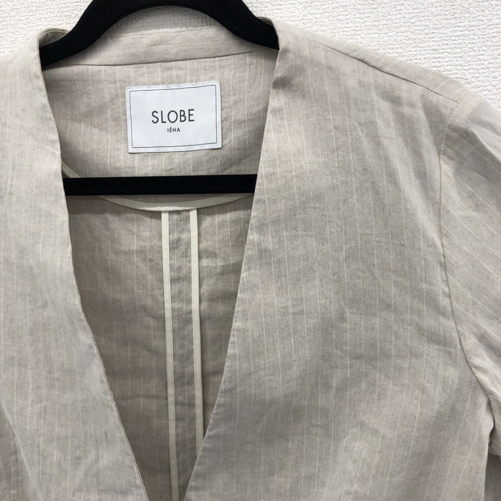 SLOBE IENA】スローブイエナ ベージュ テーラードジャケット