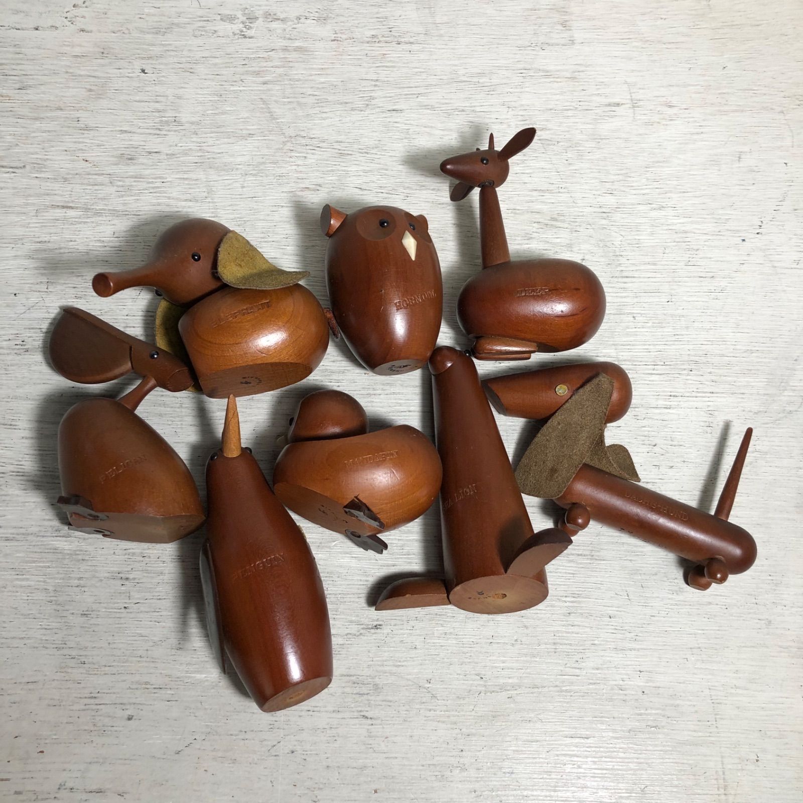 ロイヤルペット 8体 未使用品千趣会木製アンティーク昭和レトロ