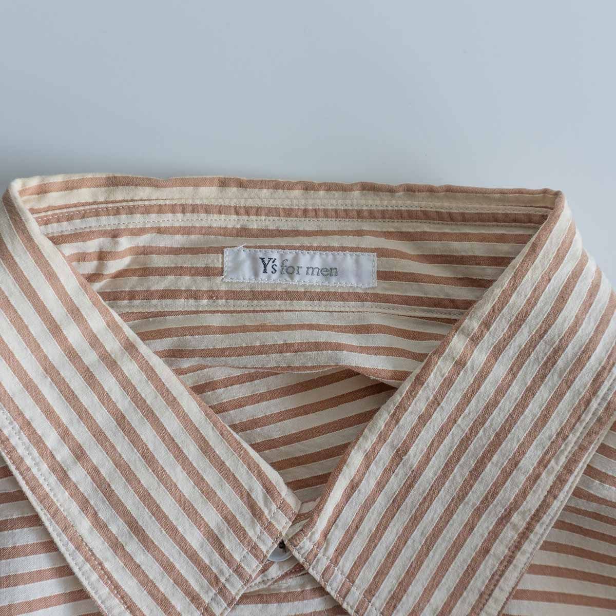 ワイズフォーメン　ストライプシャツ 楽天市場】【美品】Y's for men【オーバーサイズ コットン