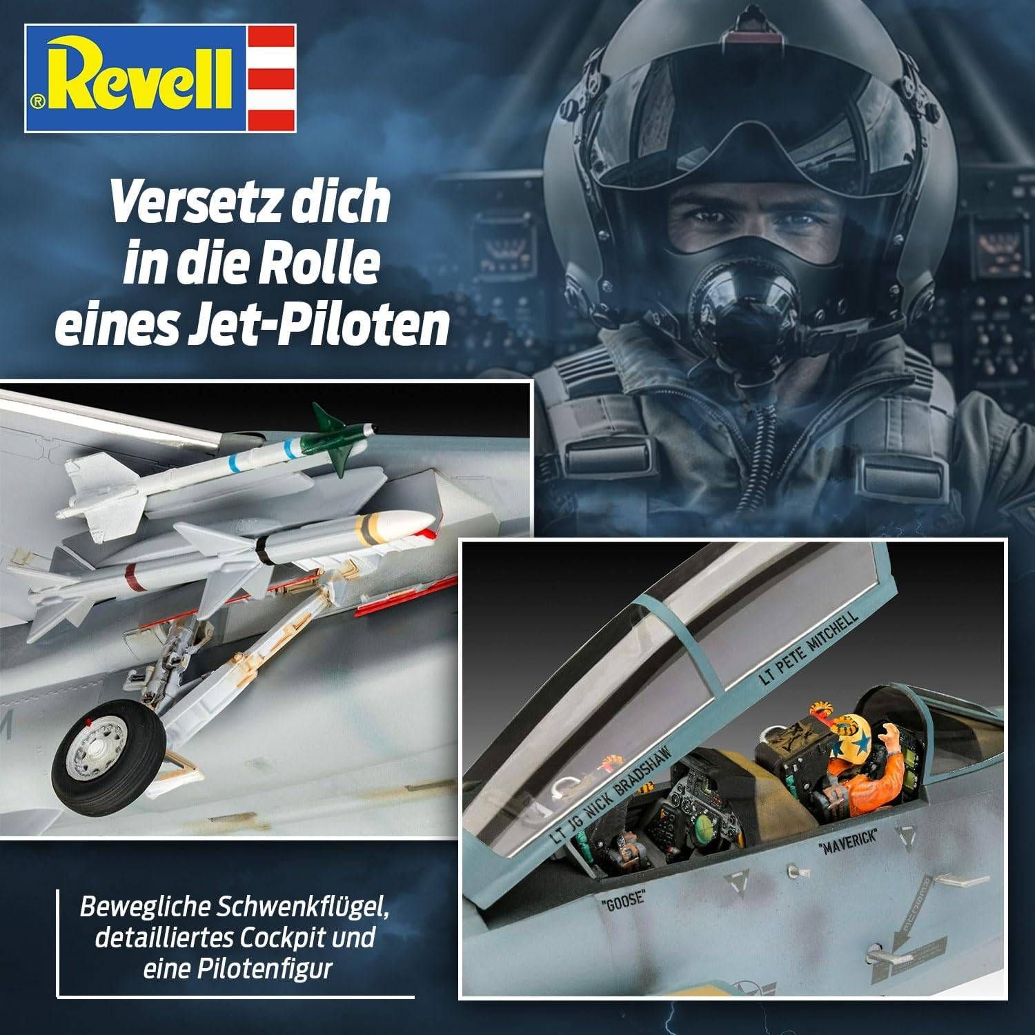 レベル 1/48 アメリカ海軍 F-14A トムキャット トップガン ドイツレベル 1/48 アメリカ海軍 F-14A トムキャット トップガン