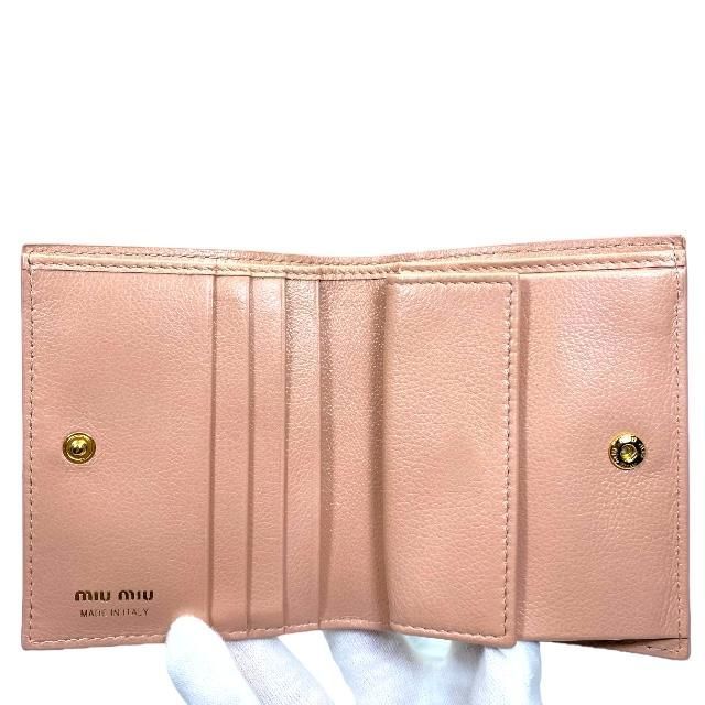 MIU MIU ミュウミュウ 財布 二つ折り財布 折り財布 コンパクト ...